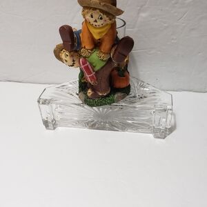 2012 YANKEE CANDLE **Scarecrow Jumping** Votive Holder